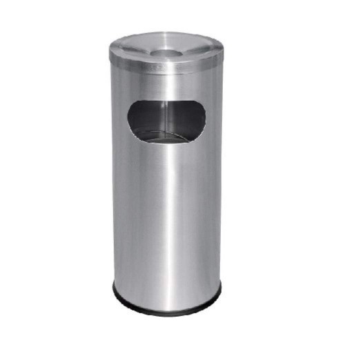 RAB-001/A Stainless Steel Litter Bin c/w Ashtray Top (Leader)