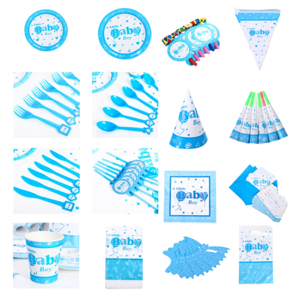 16 Pcs Baby Party Supply Birthday Decorations Boy Partytoy Kit