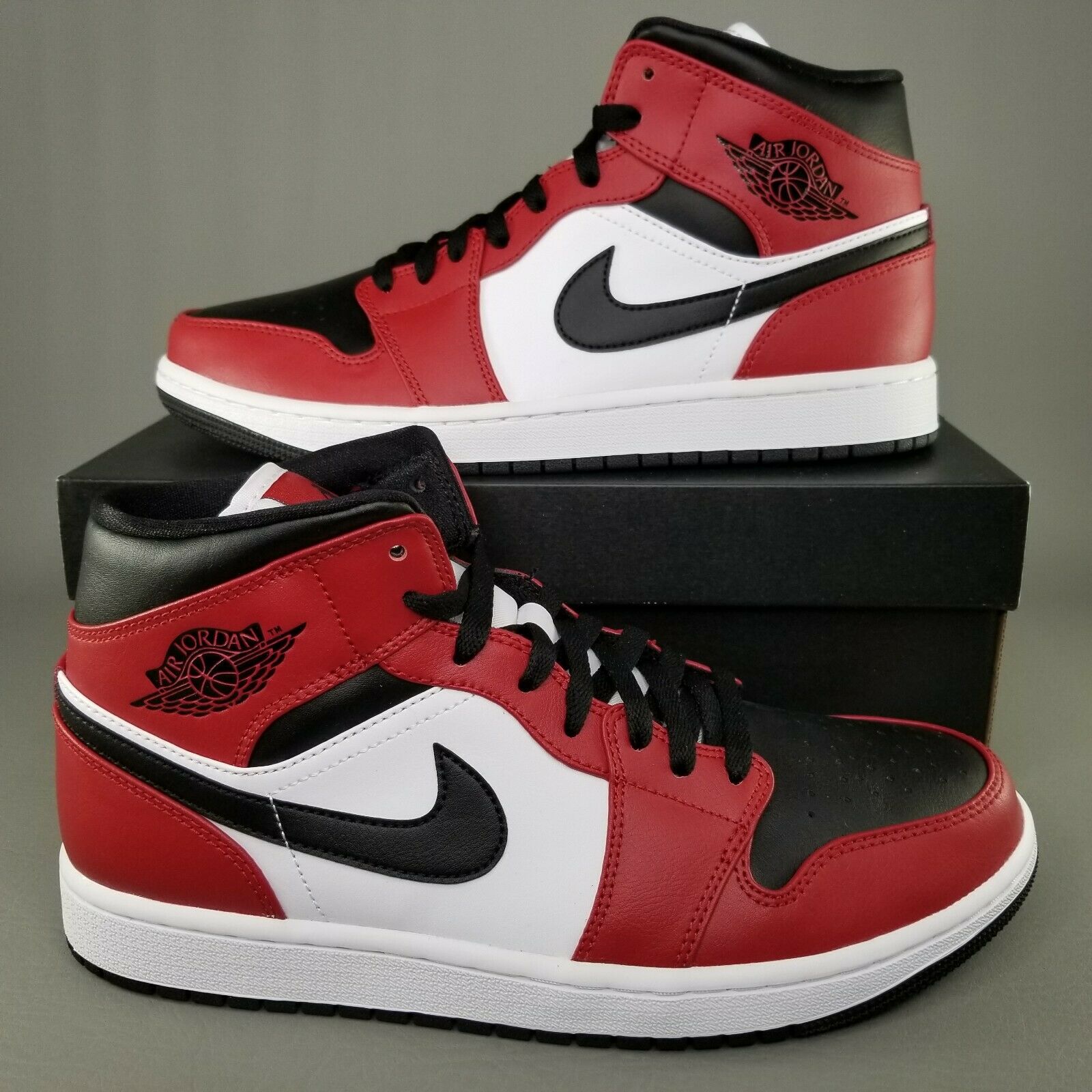 nike air jordan black red and white