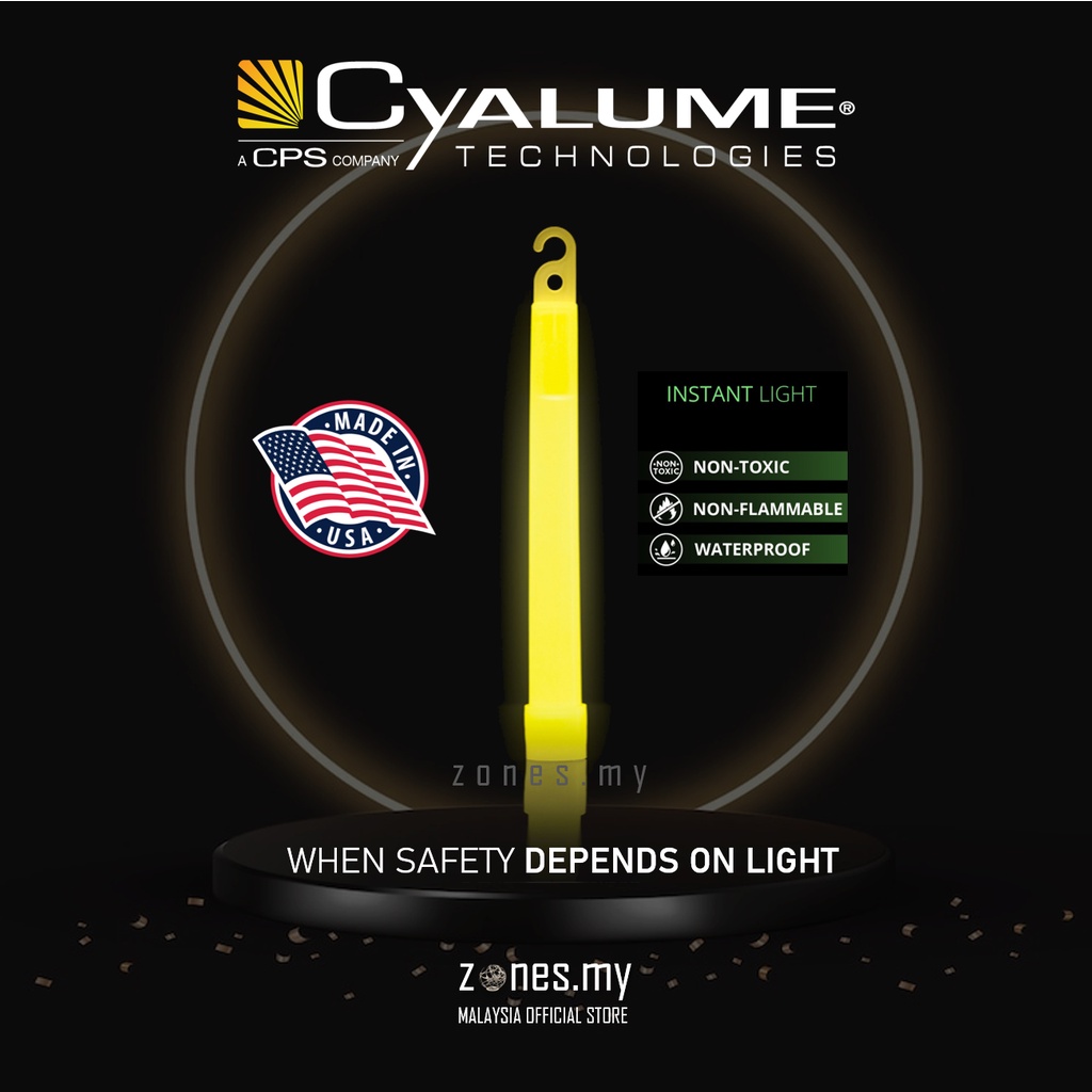 Cyalume 6" SnapLight Industrial Grade Glow Light Sticks 12 Hour