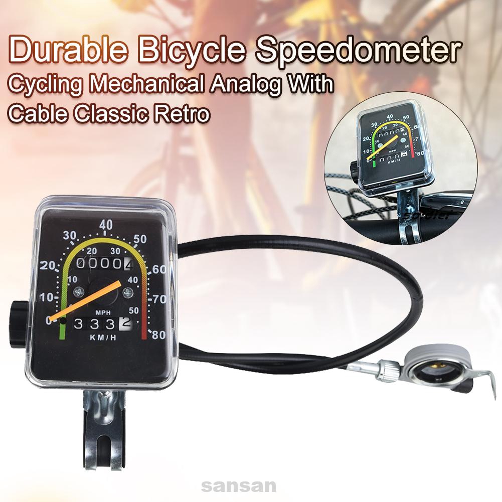 retro analog bicycle speedometer