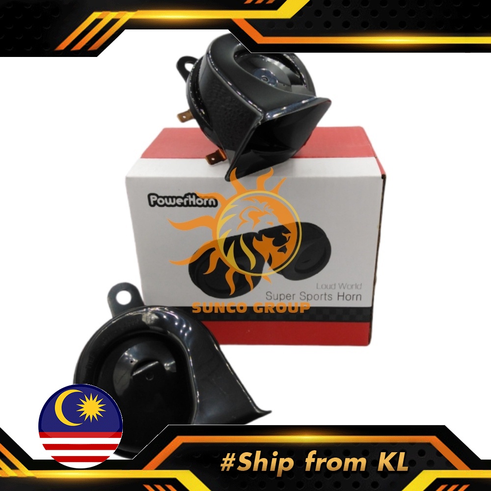 1SET Horn 410Hz/510Hz Snail BM HORN Car Kereta Lori Replacement for Bosch Hella PIAA 12V 24V