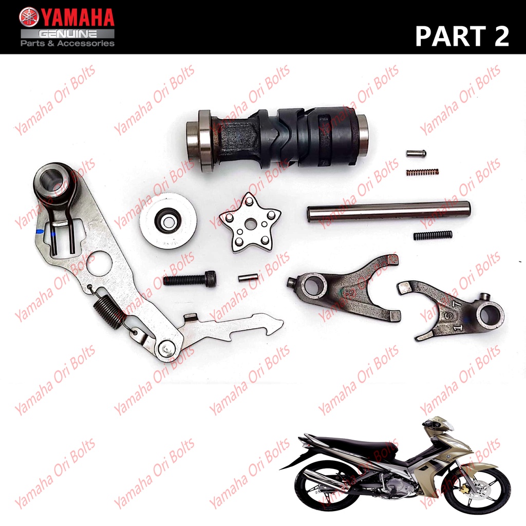 Yamaha Original 135LC Shift Cam Segment Stopper Bolt Pin Neutral Spring Shift Lever Bar Fork