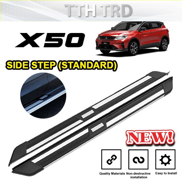 X50 Side Step Standard Running Board Side Step Installation with T&C