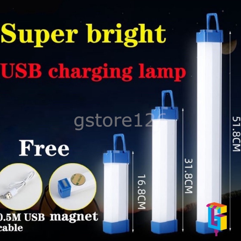 T530 / T515 / T550 USB Rechargeable 60W LED Lithium Battery Light / 4 Mode White Light / Powerful Magnet / 32cm Length