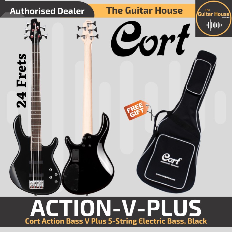 Cort Action Bass V Plus 5 String Electric Bass Black Action V Plus Action V Plus Action V Plus Shopee Malaysia