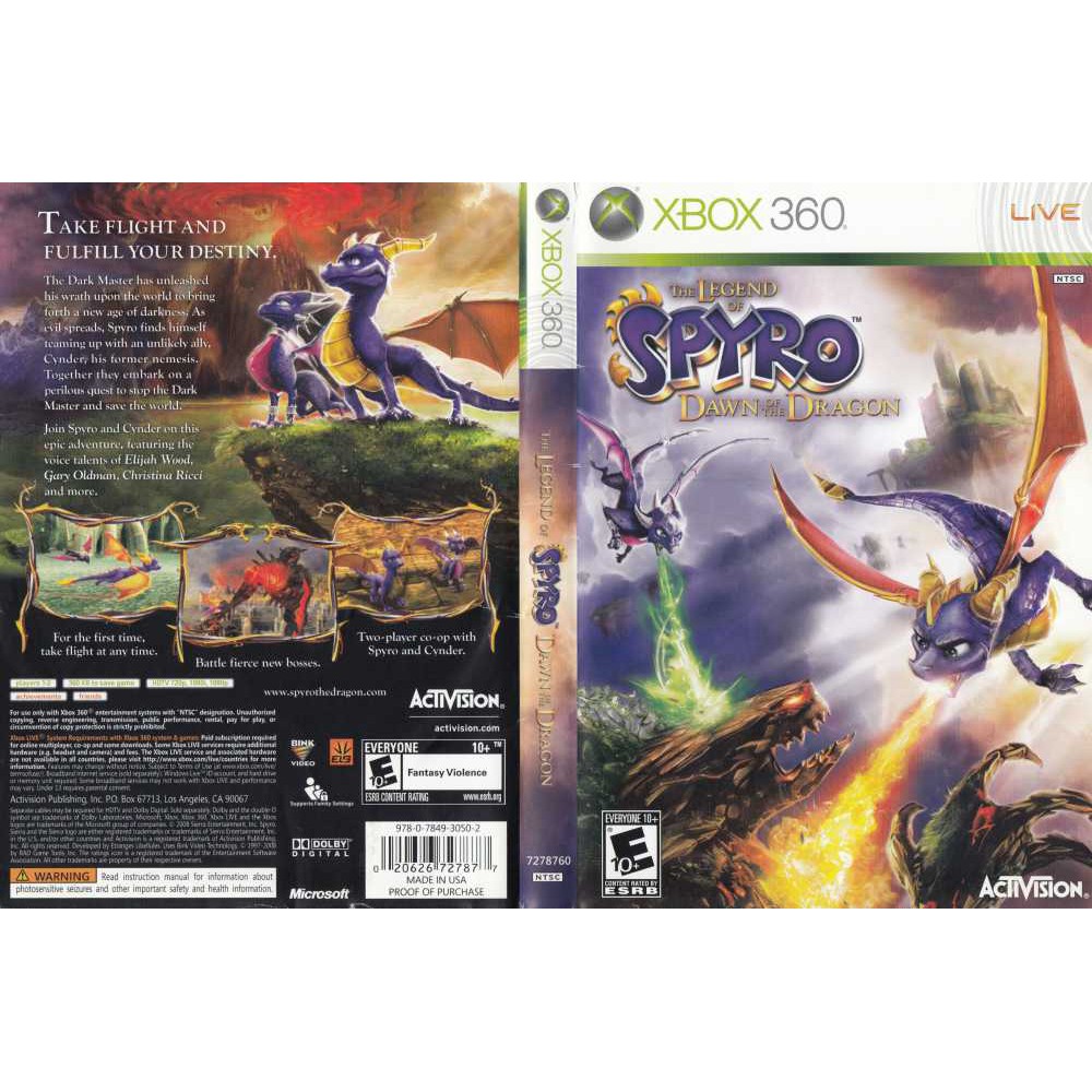 legend of spyro xbox one