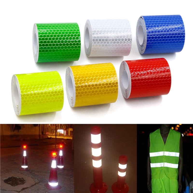 5cm*300cm Car Truck Van Bicycle Motorcycle Lorry Reflective Tape Stickers Warning Safety Reflection Tape Film Reflector