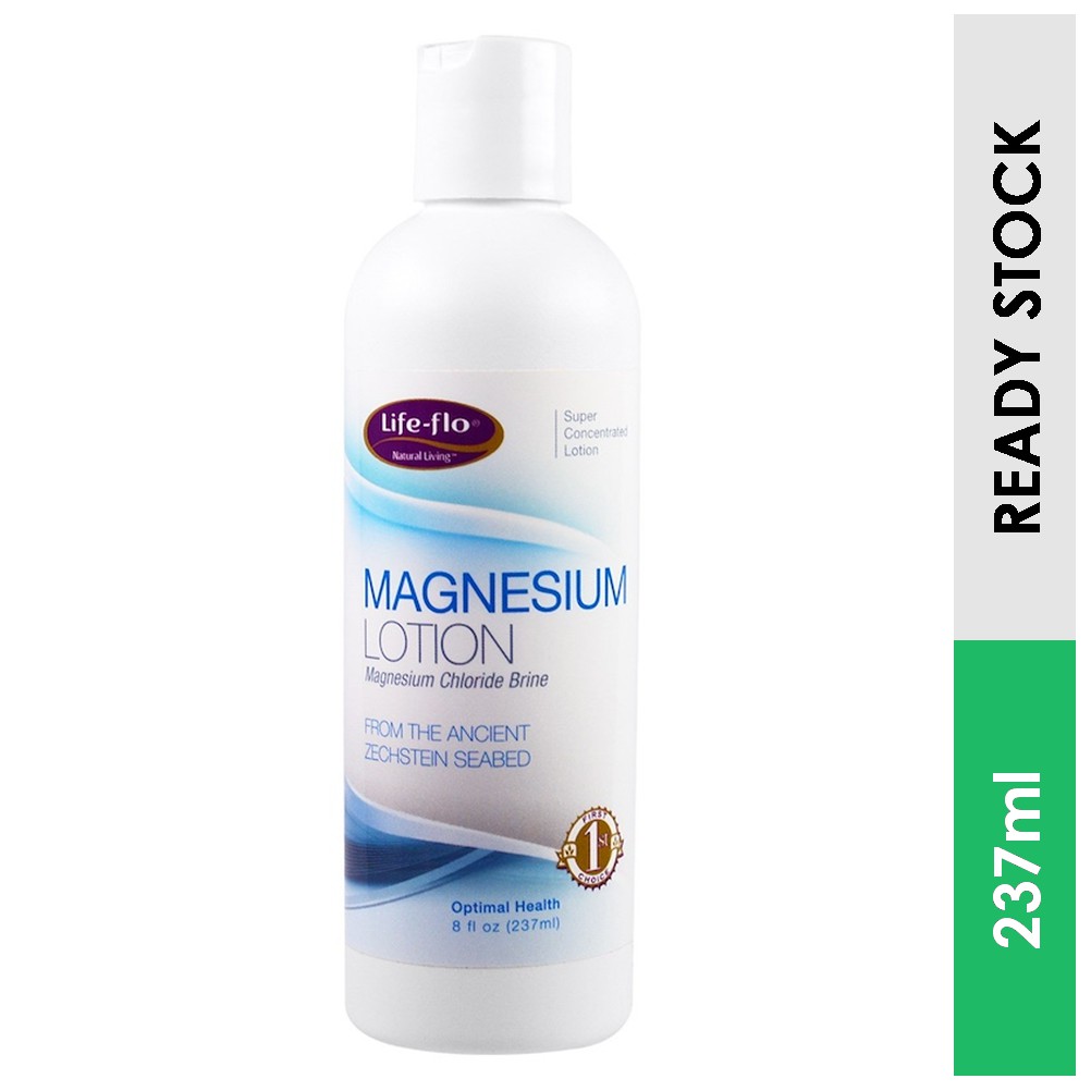 Magnesium Lotion for Dry Skin/ Cramps/ Arthritic Hand & Feet, Lifeflo