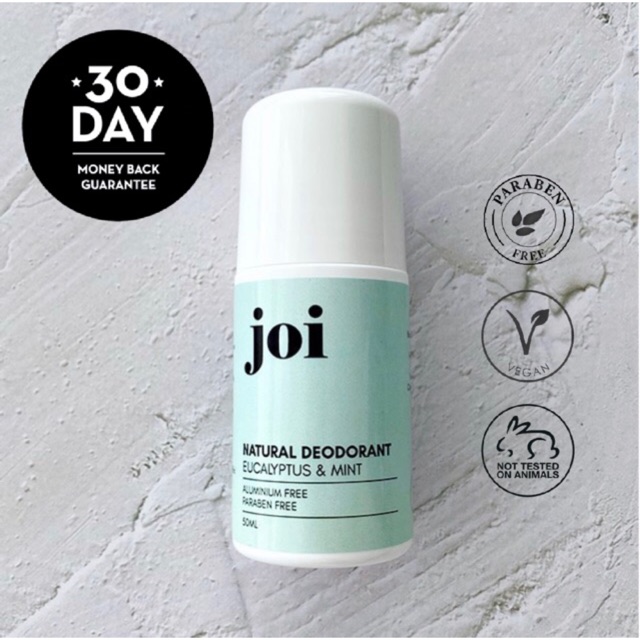 JOI NATURAL DEODORANT - EUCALYPTUS & MINT 50ML (ALUMINIUM ...