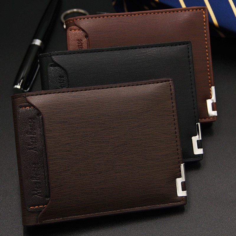 Korean New Fashion Design Men Pu Leather Wallet, Extra Capacity Leather
