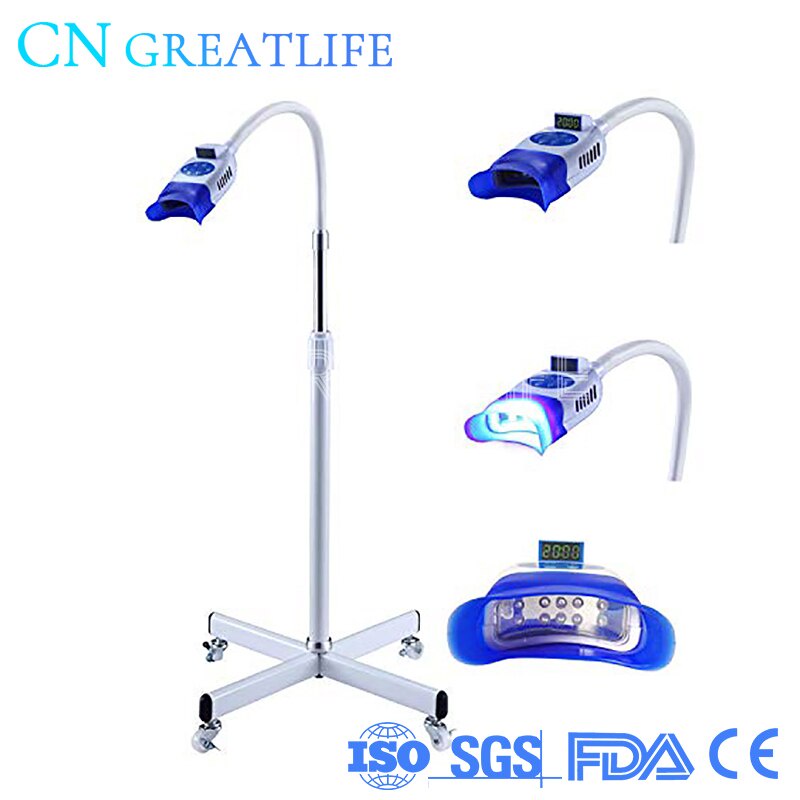 Portable Mobile Stand 10 Led Teeth Whitening Lamp Accelerator Teeth