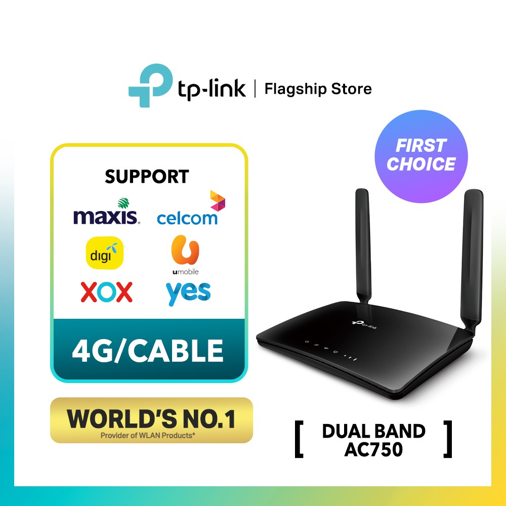 Squeak Monastery Paradox TP-Link AC750(2.4Ghz+5Ghz) Dual Band 4G LTE Wifi Sim Router Modem For  Maxis/Digi/Celcom/Umobile/xox/Yes TL-MR200 | Shopee Malaysia