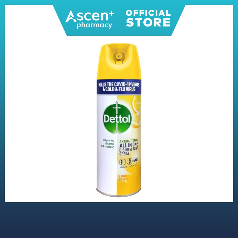 DETTOL Disinfectant Spray Lemon Breeze [450ml] Shopee Malaysia