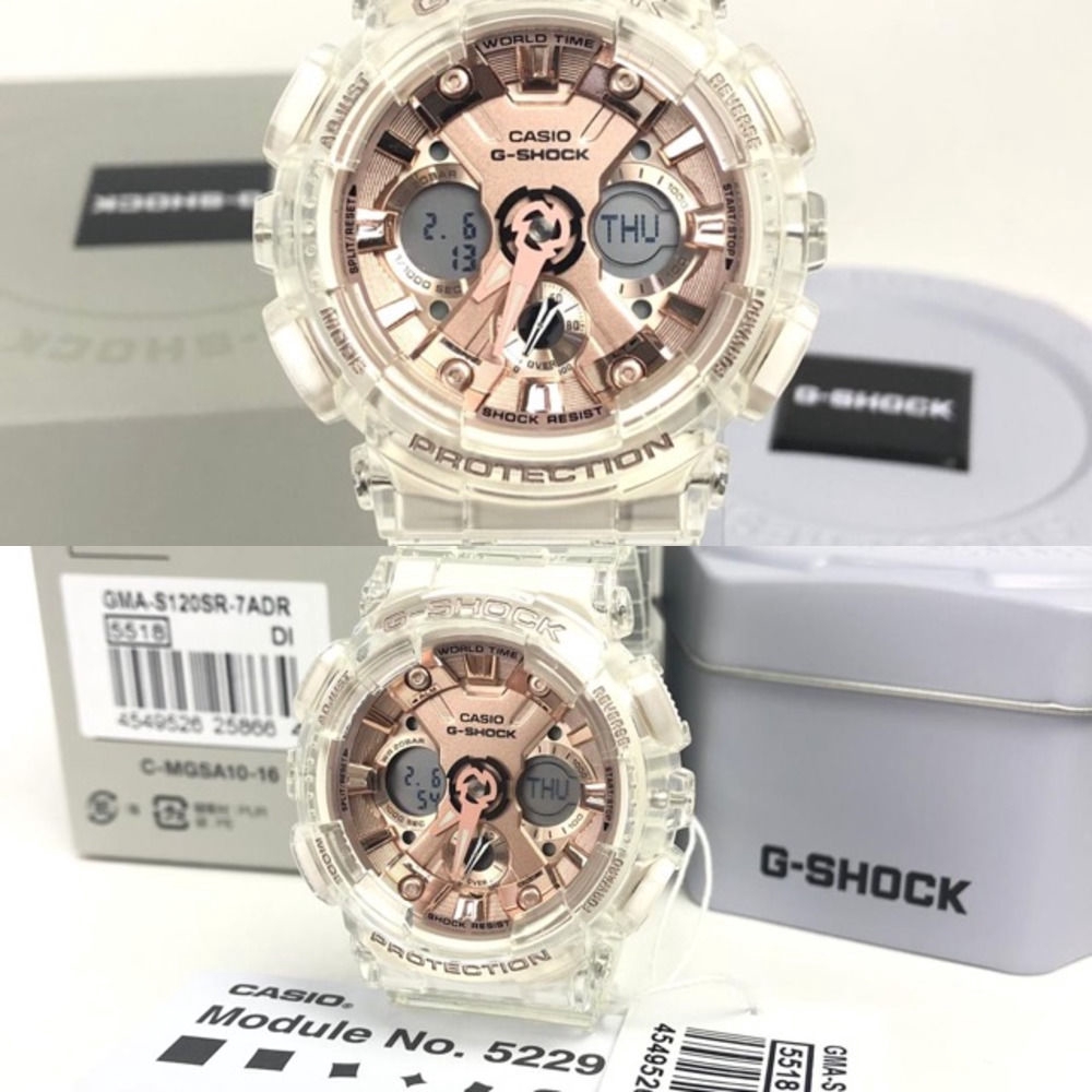 skeleton gold g shock