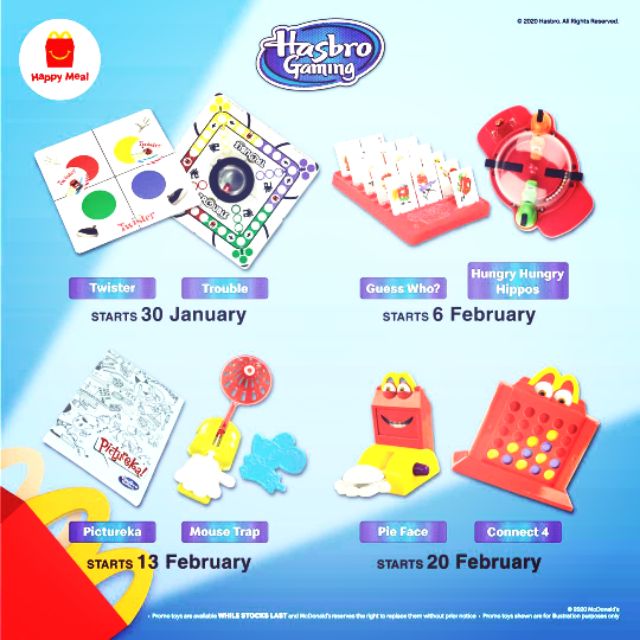 Mcdonalds Happy Meal Toys 2020 Hasbro Gaming Shopee Malaysia