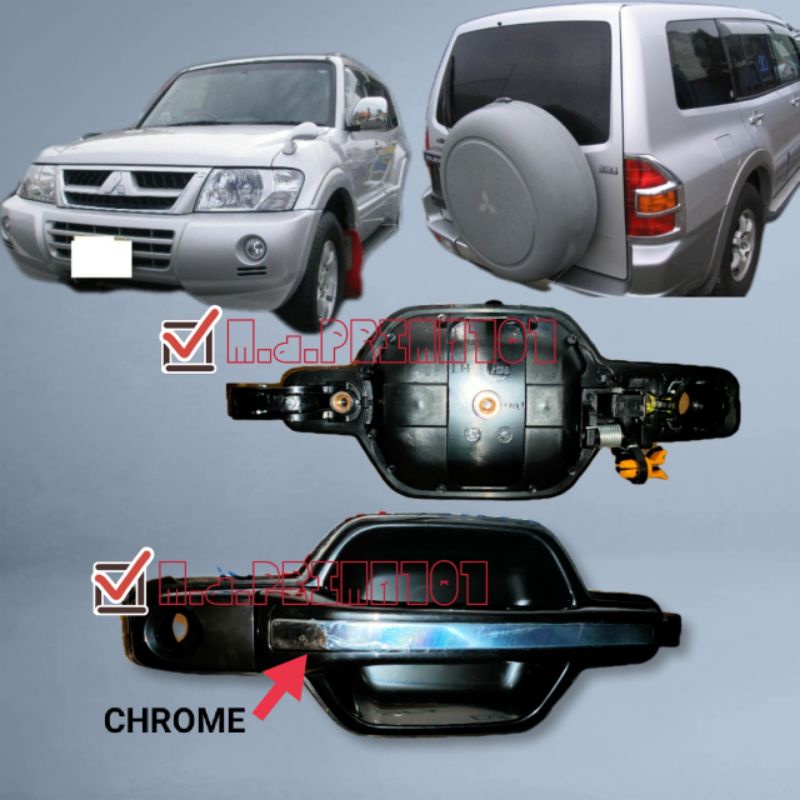 Auto Buitendeurgreep Buitendeurgreep voor Pajero/Montero 2000-2006 linksvoor