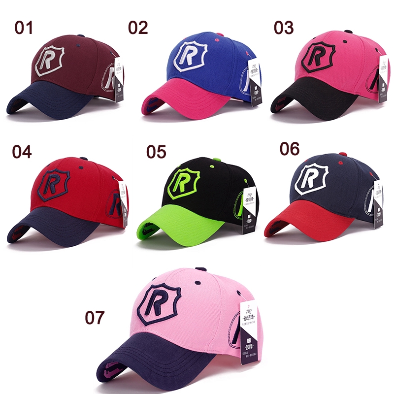 baseball cap with letter r