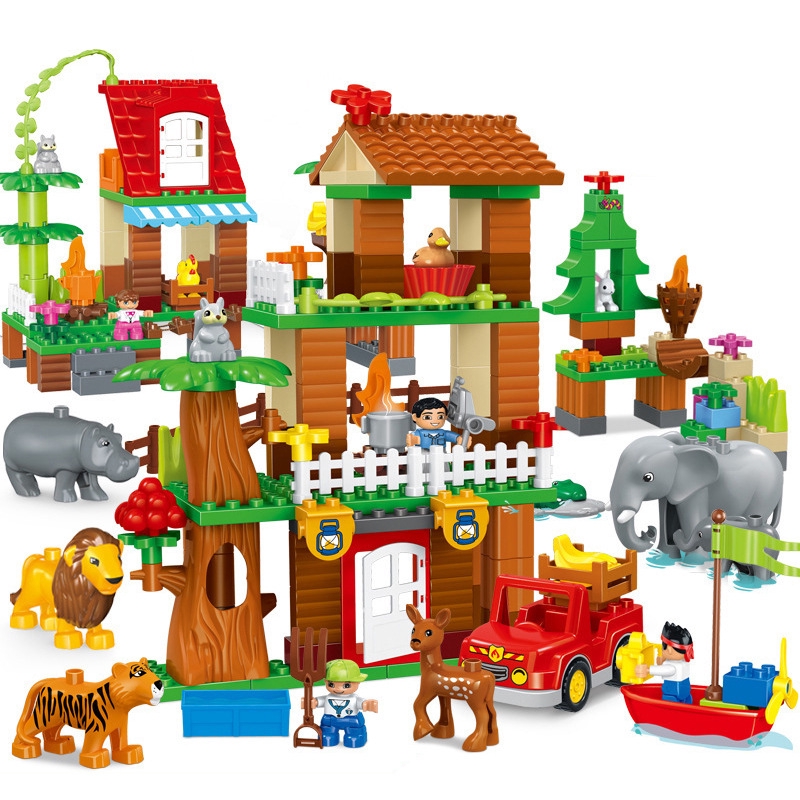 KACUU Large Size Duplo Jungle Animal Blocks Toy for Children ...