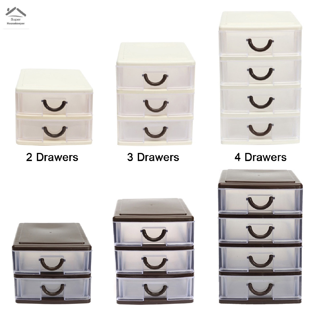 Sk Plastic Office Table Multi Drawer Desktop Cosmetic Cabinet