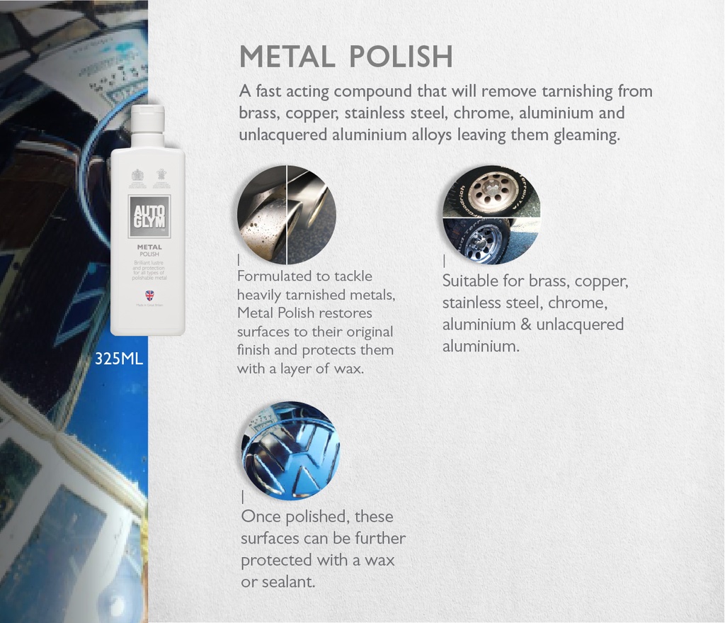 AUTOGLYM Metal Polish All Types Of Metal 325 ml Shopee Malaysia