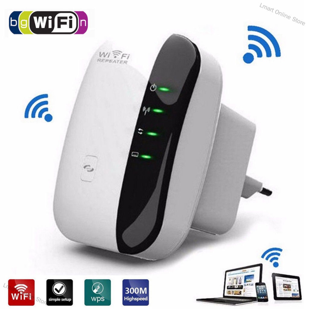 Lmart Online Store 300Mbps Wifi Repeater Wireless-N 802.11 AP Router Extender Signal Booster