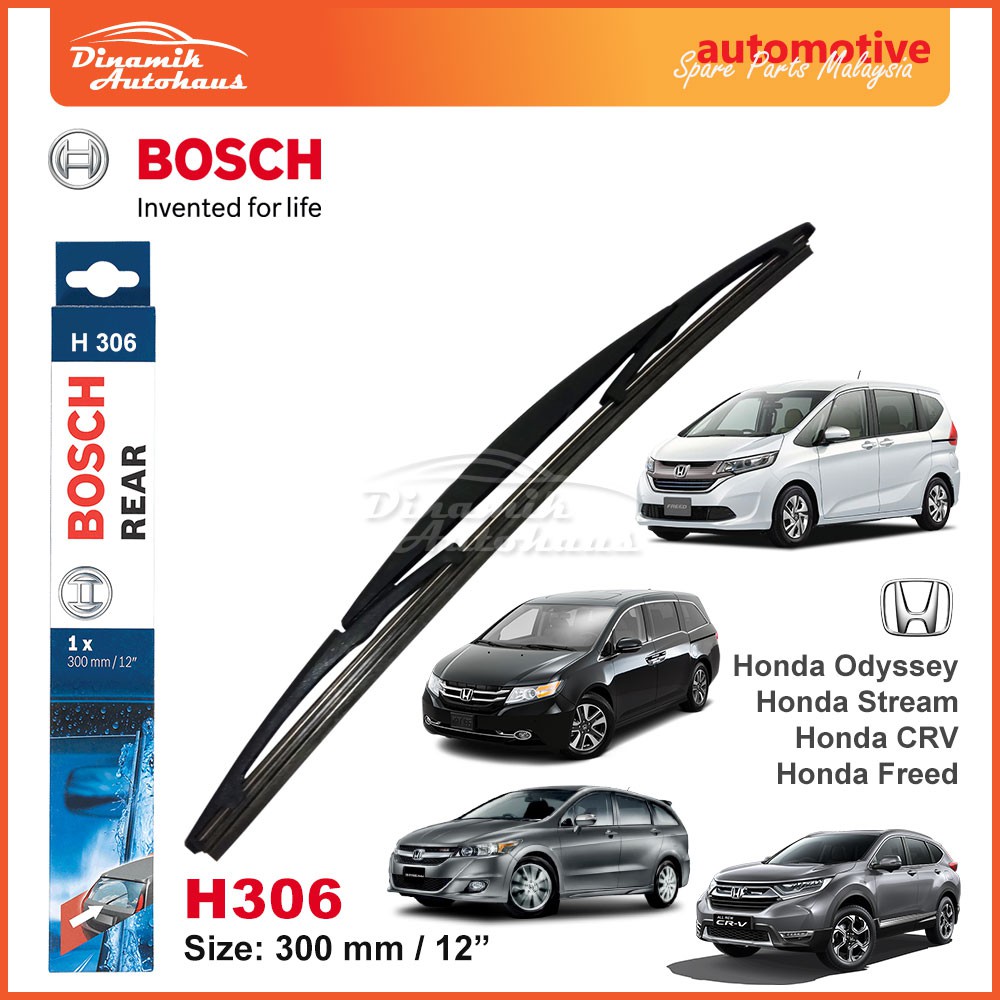 2012 honda odyssey windshield wiper size