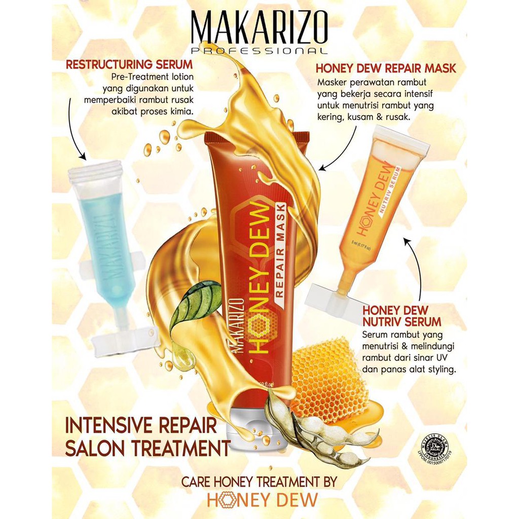 Honey Dew Hair Serum Restructure Serum 5ml Shopee Malaysia