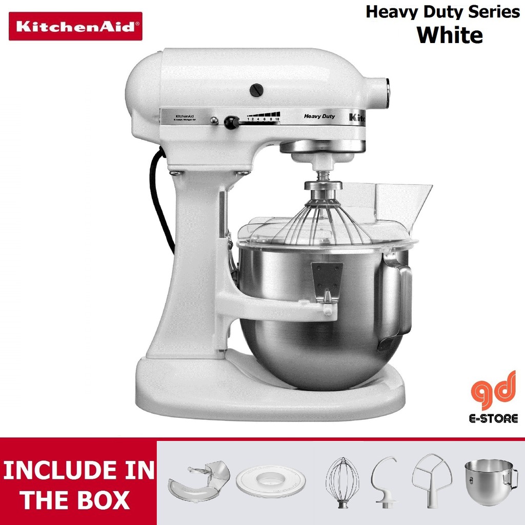 Kitchenaid 5kpm50 Bowl Lift Heavy Duty Stand Mixer White 2 Pcs 4 83l Bowls Shopee Malaysia