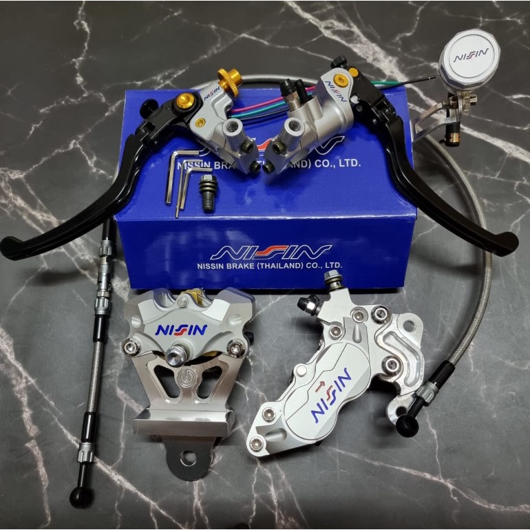 Nissin Caliper 4 Pot Front Siap Bracket Rear 2 Pot Nissin Master pump