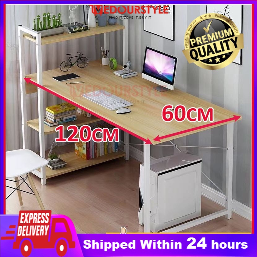 Vedourstyle PREMIUM QUALITY120x60 Office Table Study Table With Book