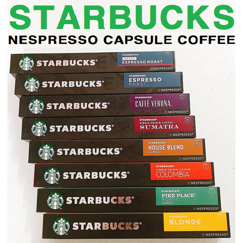 Starbucks At Home Nespresso Capsule Coffee 8 Types Shopee Malaysia