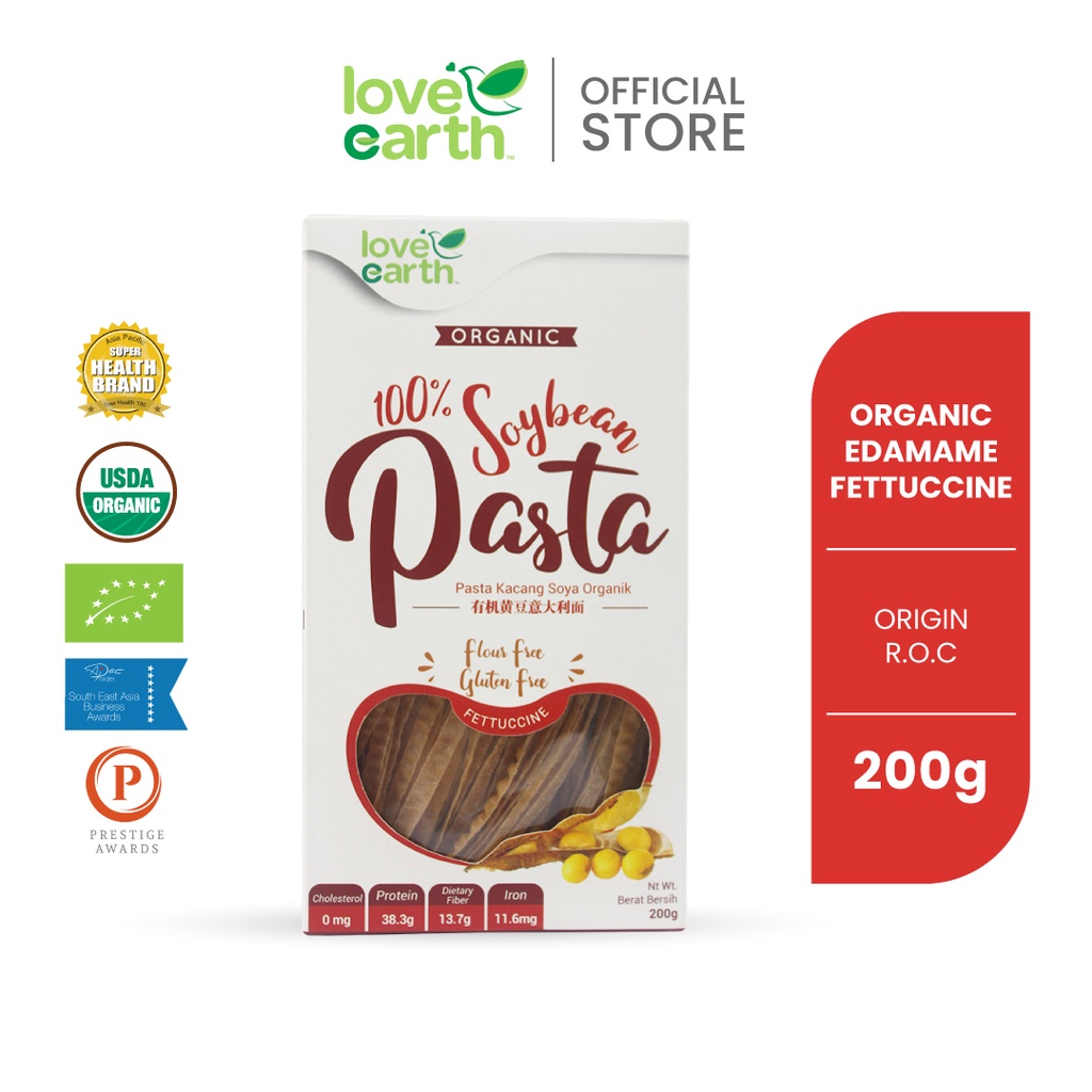 Love Earth Organic Soybean Pasta Fettuccine 200g Shopee Malaysia