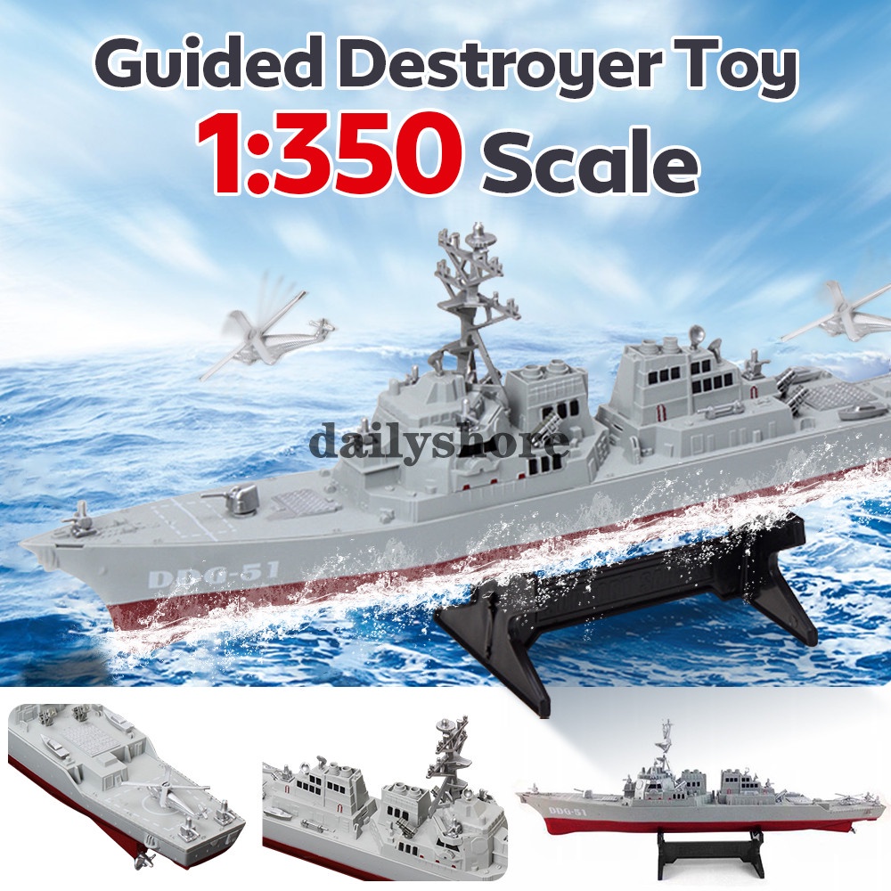 Da DDG-51 Navy Guided Destroyer Toy Missile Destroyer Ship Model Static ...