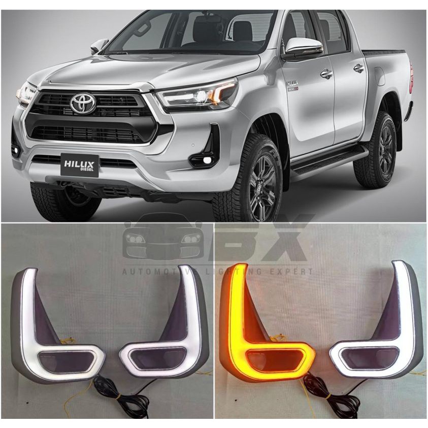 Toyota Hilux Rogue 2021 #Lowspec -- LED DRL Cover | Shopee Malaysia