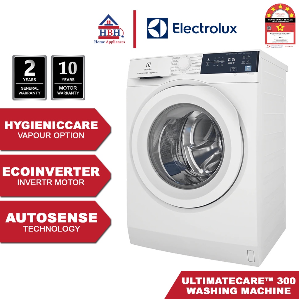 Electrolux UltimateCare 300 EcoInverter Front Load Washing Machine