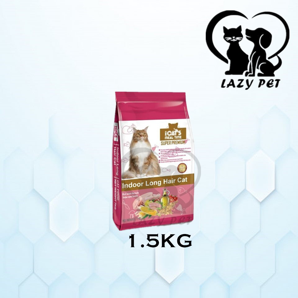 Icats Indoor Long Hair (Cat Food) 1.5KG Shopee Malaysia