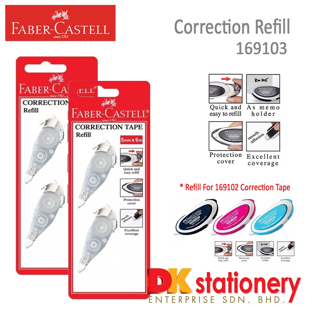 FaberCastell Correction Tape 169103 REFILL (2 PCS In 1 pack