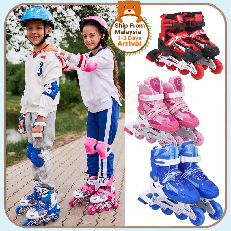 Kasut Roda Kanak Kanak Inline Skate Adjustable Roller Blade Flash
