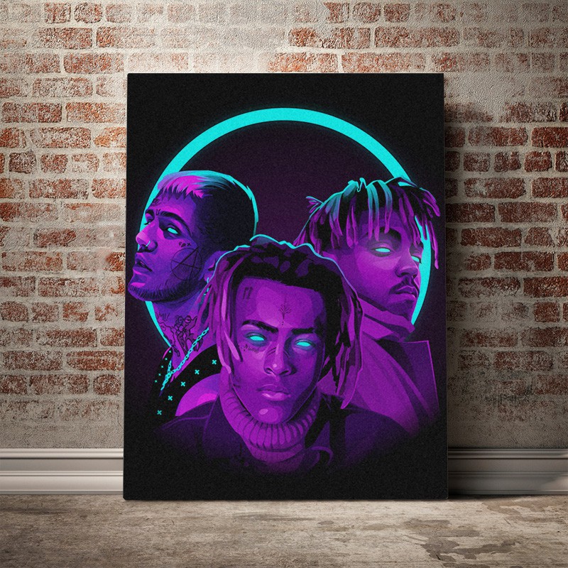 Rip Juice Wrld Xxxtentacion Lil Peep Poster Canvas Painting Wall Art Decor Living Room Bedroom Study Home Decoration Prints Shopee Malaysia