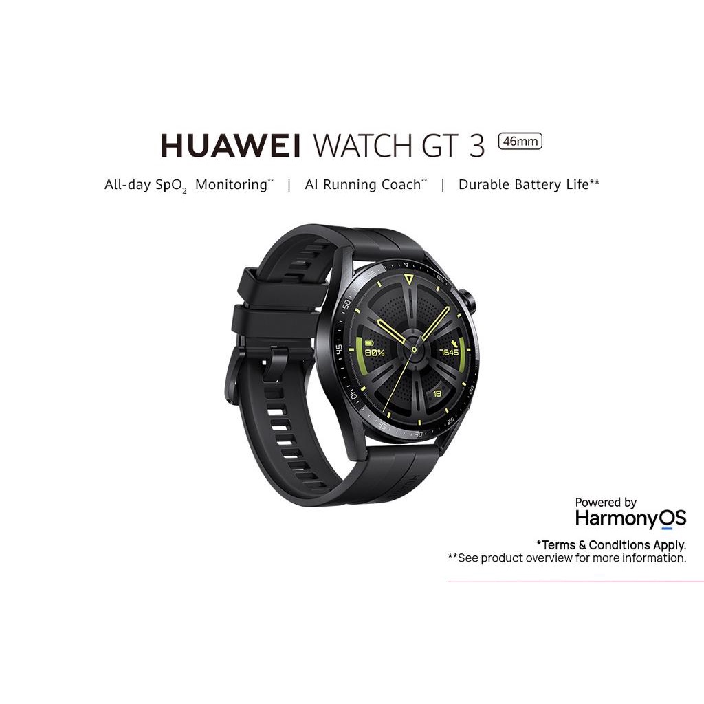 huawei watch gt orange fluoroelastomer strap