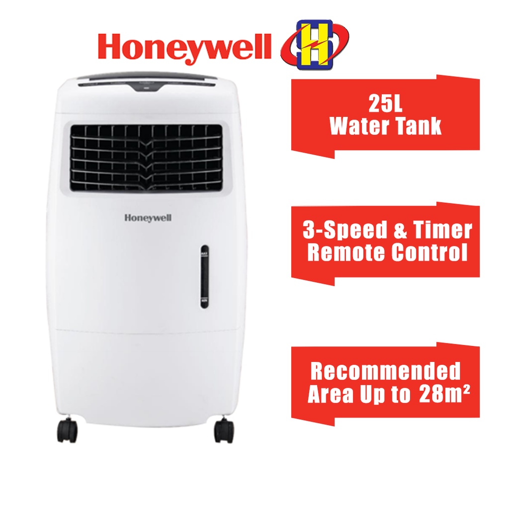 Honeywell Air Cooler (25L) 3-Speed & Timer Remote Control Evaporative Air Cooler CL25AE