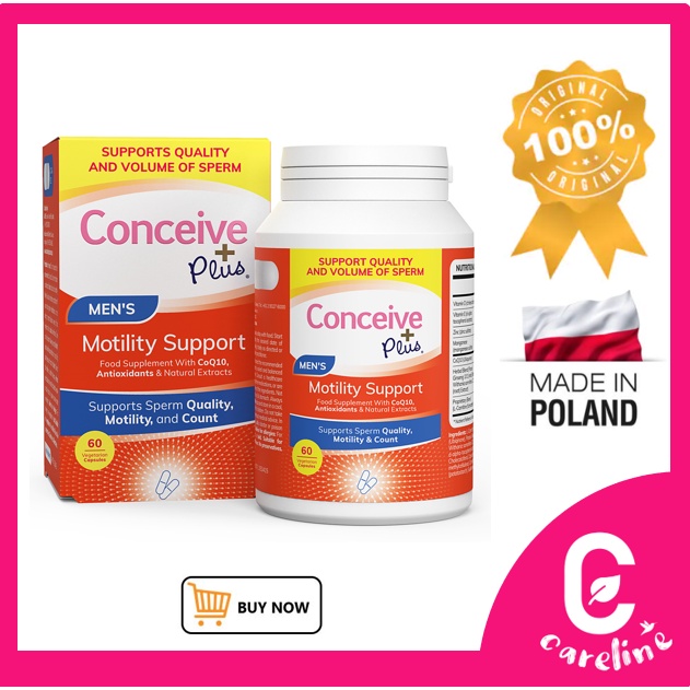 [Conceive & Pregnancy] Conceive Plus MEN's MOTILITY Support Supplement 60 Caps by SASMAR (Vegetarian & Muslim Friendly)