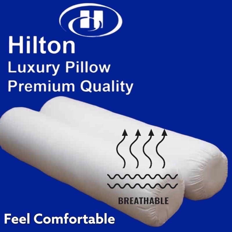 Bantal Peluk 5 Star Hilton Bolster Besar Padat Gebu Bolster Pillow Case