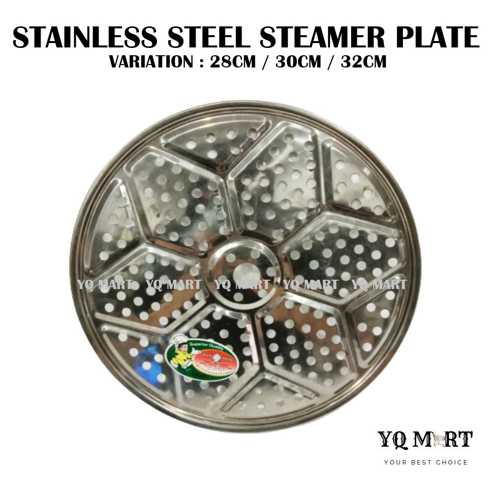 Stainless Steel Steamer Plate/Steaming Tray/Hidangan Kukus