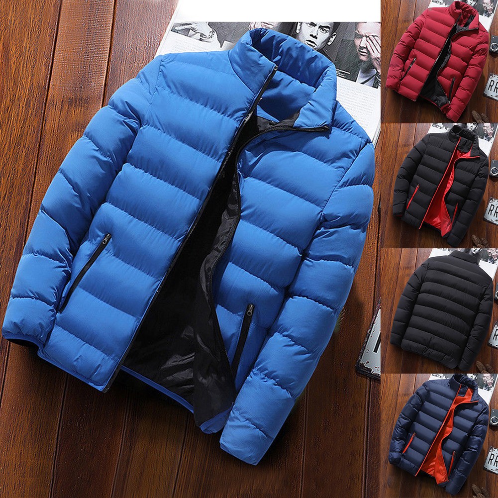 mens thick puffer coat