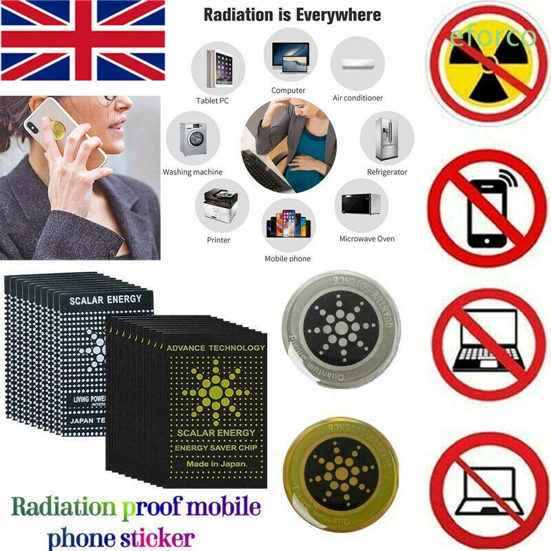 Anti Radiation Protector Sticker Mobile Phones Laptop Preventing Radiation Negative Lons