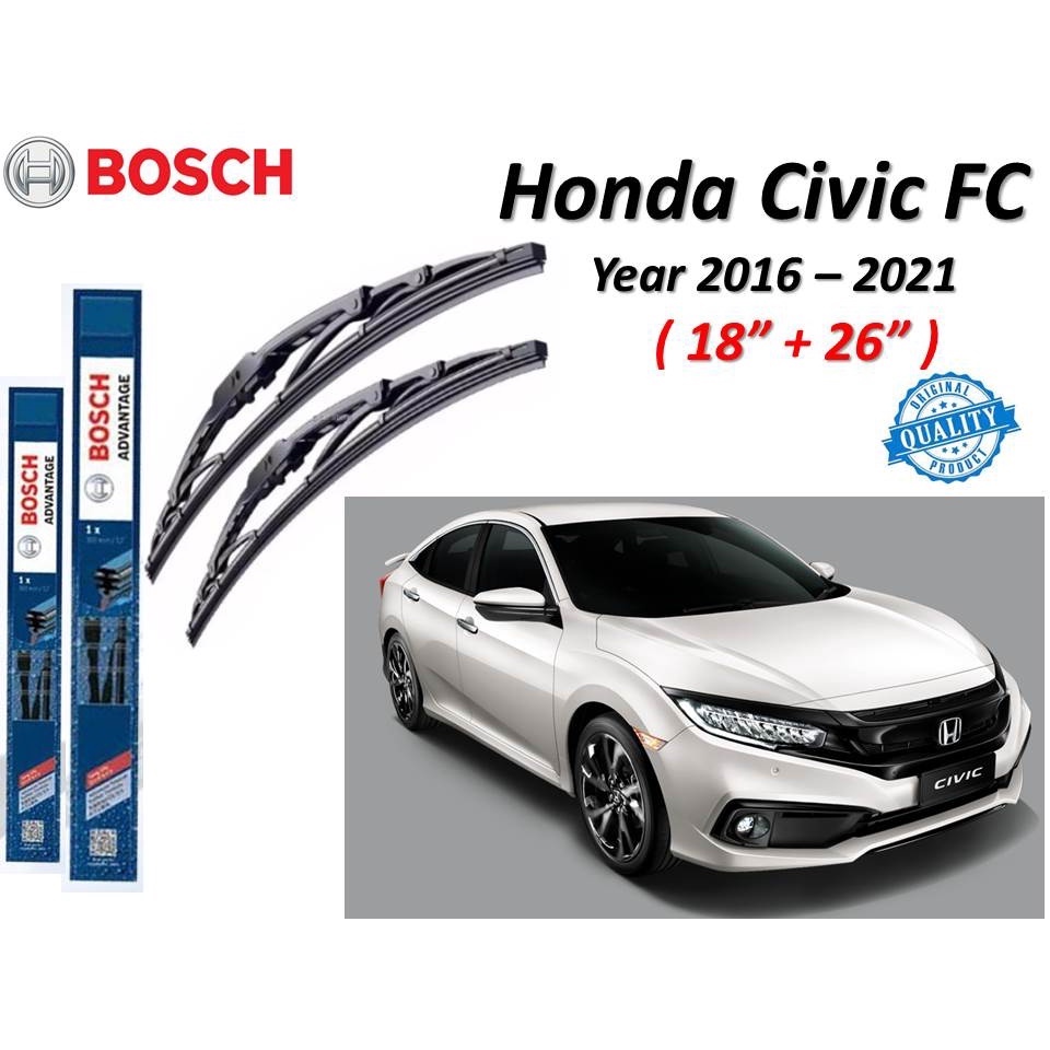 Bosch Advantage Wiper For Honda Civic FC 2016 2021 ( 18" + 26