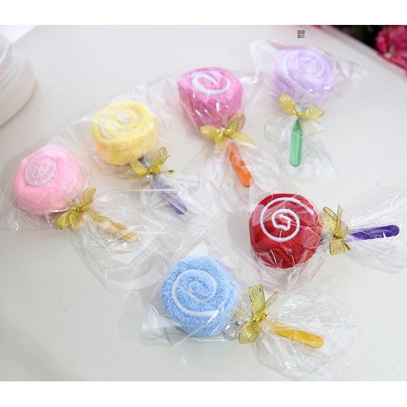 goodies doorgift lolipop fiber towel majlis kawin akikah tunang ...