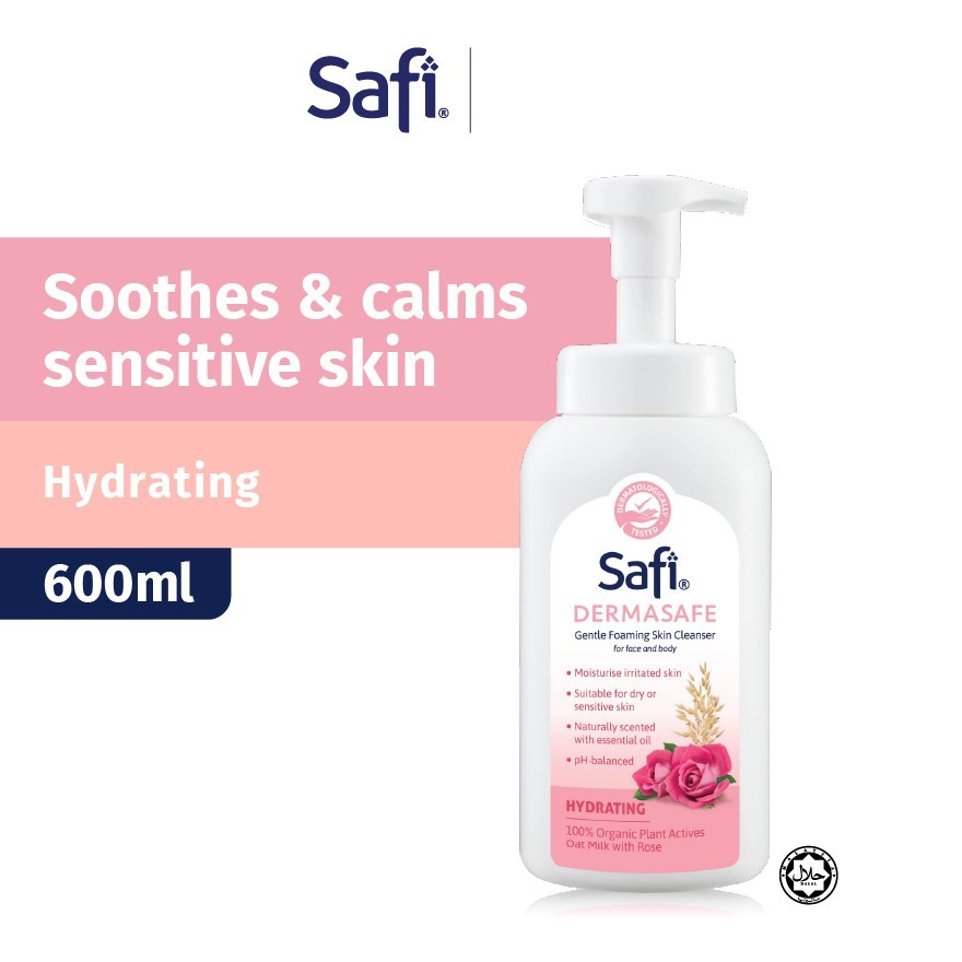 Safi Dermasafe Skin Cleanser Oat Milk 600ml